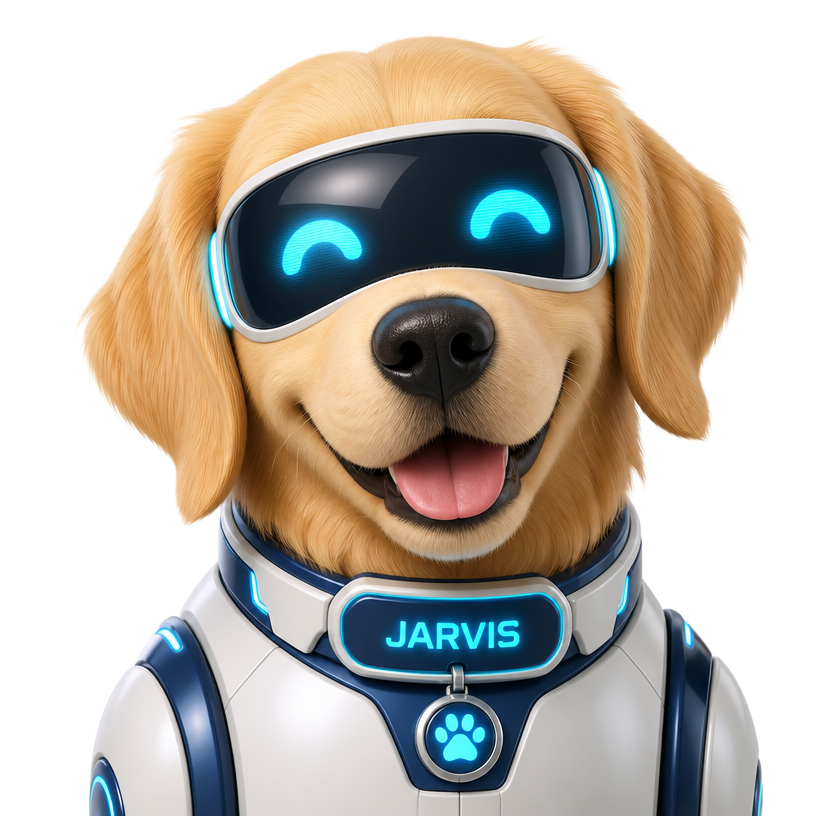 Jarvis, the I-page mascot dog assistant